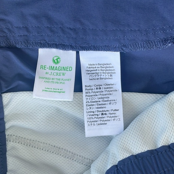 J. Crew Blue Athletic Dock Shorts Elastic Waist Large - Picture 11 of 16
